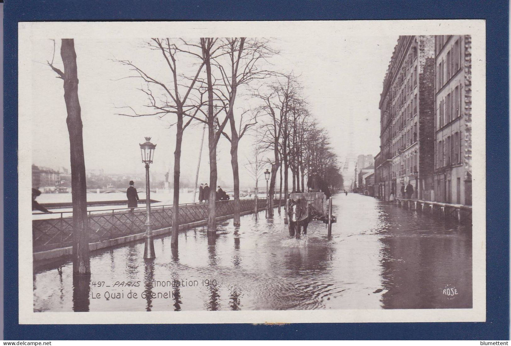 CPA 1 Euro [75] Paris > Inondations De 1910 Prix De Départ 1 Euro Non Circulée - Inondations De 1910