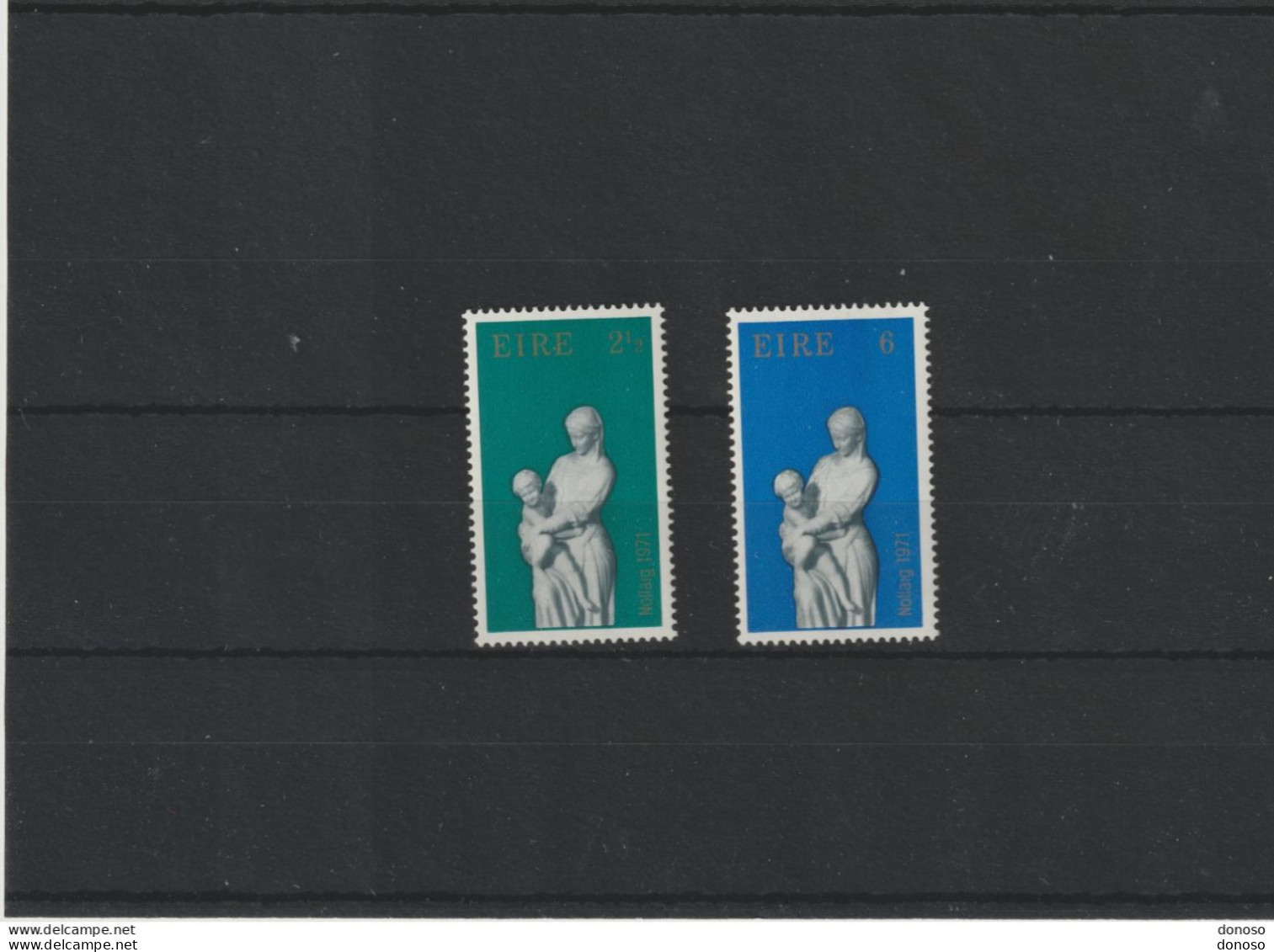 IRLANDE 1971 Noël, Madone Par Hughes Yvert 274-275, Michel  272-273 NEUF** MNH - Unused Stamps