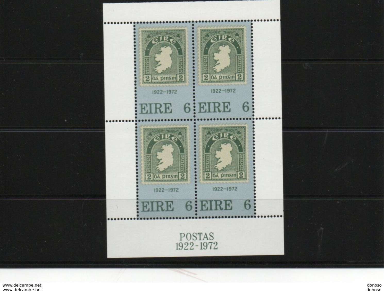 IRLANDE 1972 TIMBRE SUR TIMBRE Yvert BF 1, Michel Block 1 NEUF** MNH Cote Yv 20 Euros - Unused Stamps