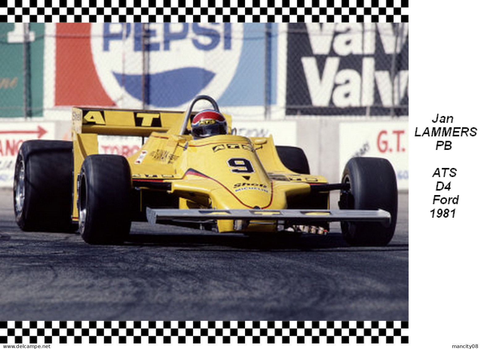 Jan Lammers  -  ATS D4 1981 - Grand Prix / F1