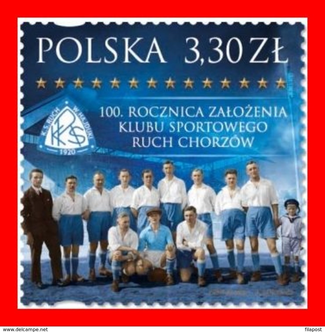 POLAND 2020  Football Soccer Club Ruch Chorzow MNH** - Unused Stamps