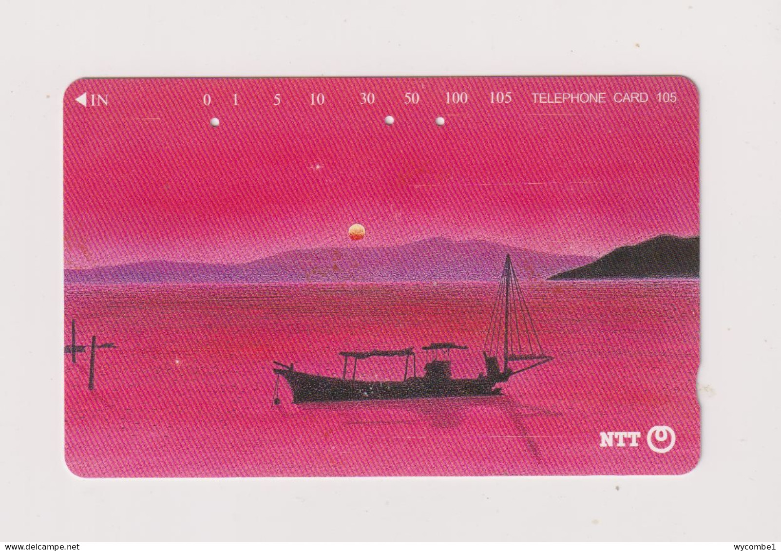 JAPAN -   Fishing Boat Magnetic Phonecard - Japan