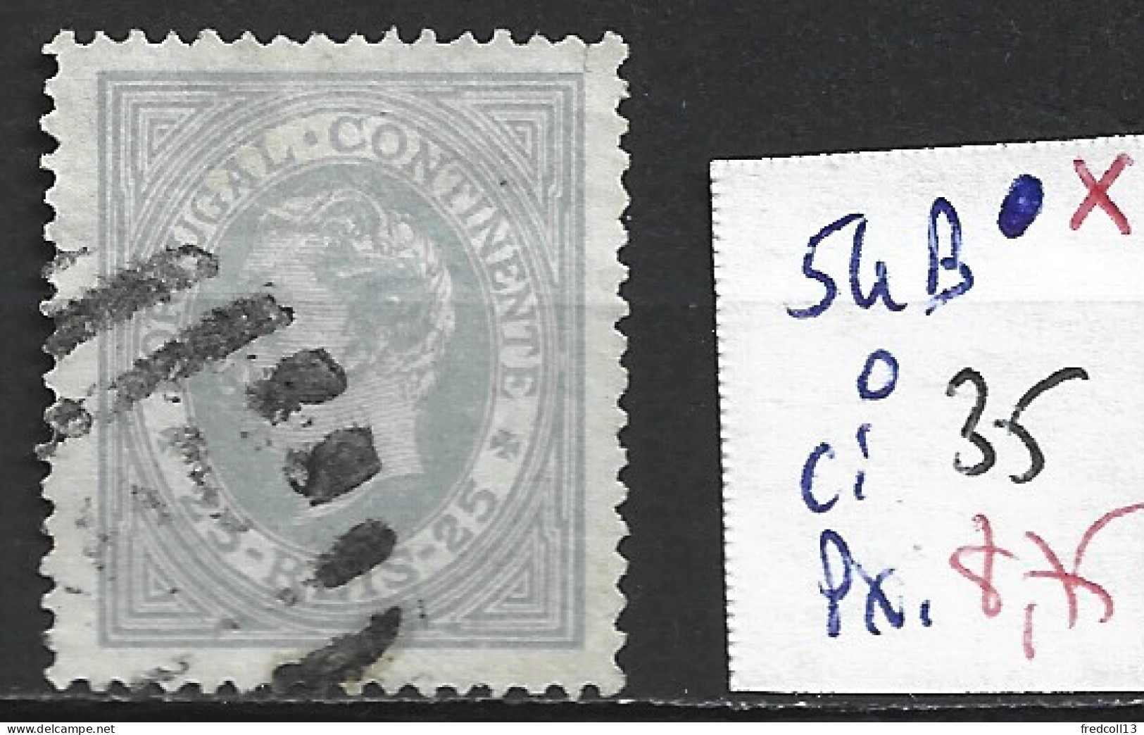 PORTUGAL 54B Oblitéré Côte 35 € - Used Stamps