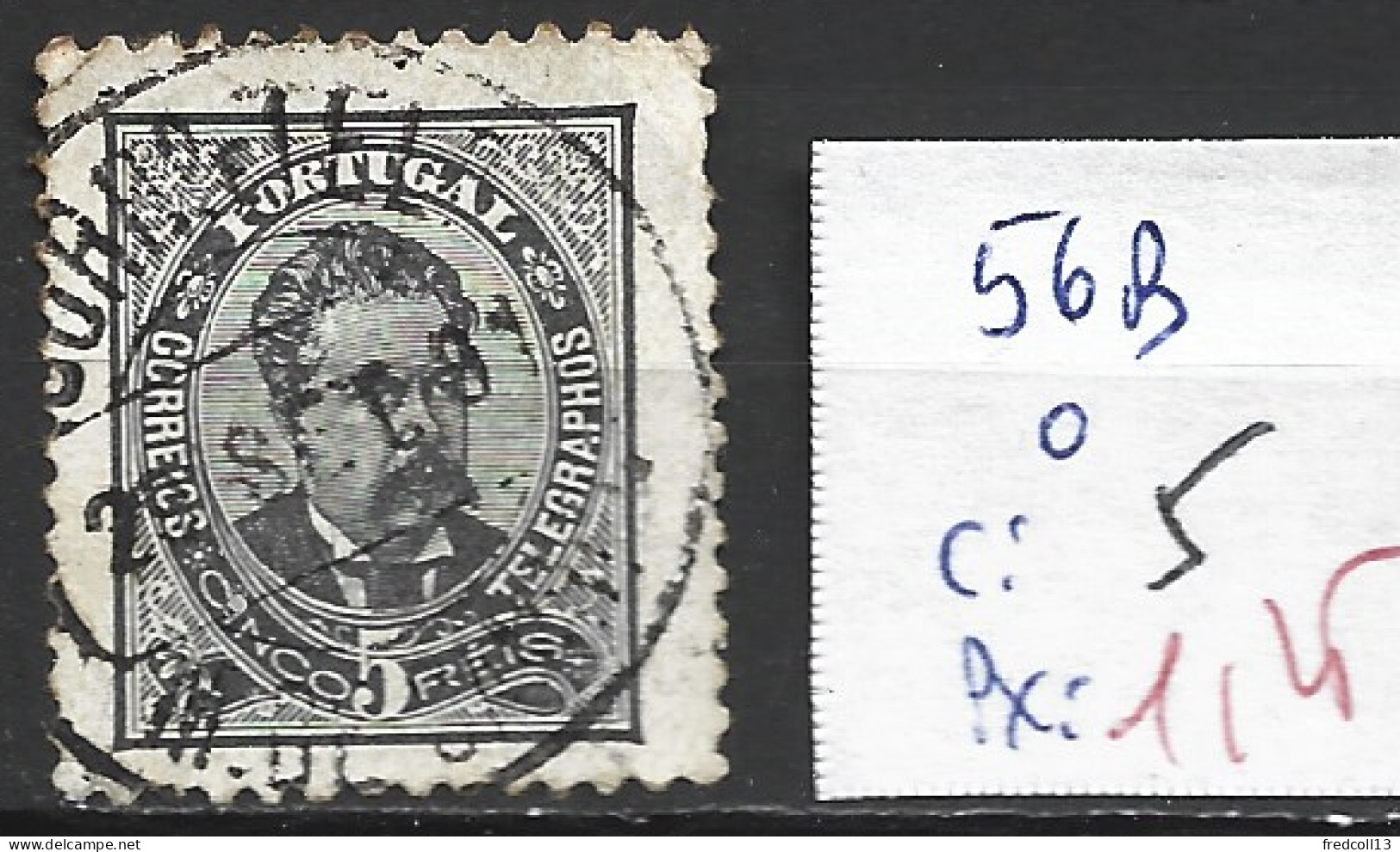 PORTUGAL 56B Oblitéré Côte 5 € - Used Stamps