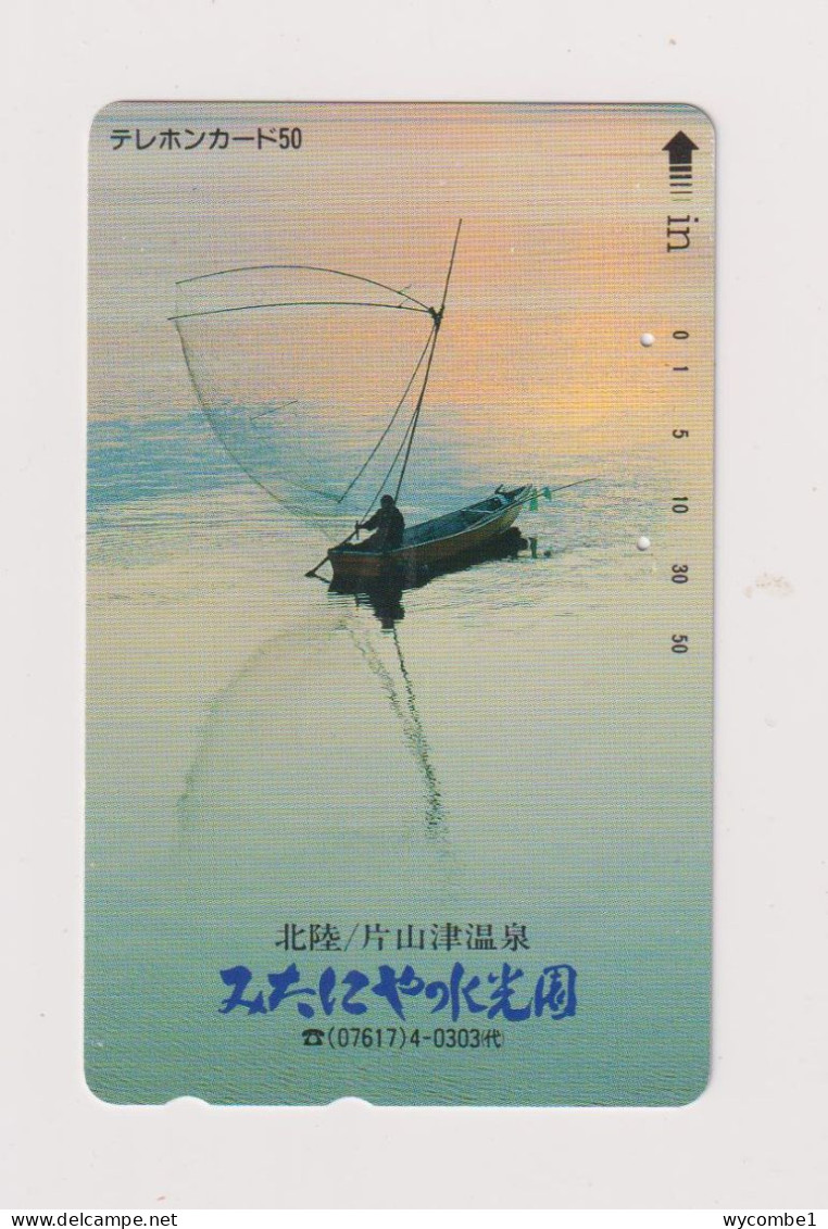 JAPAN -   Fishing Boat Magnetic Phonecard - Japon
