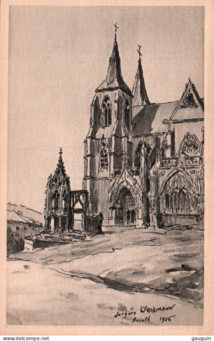 CPA - AVIOTH - Église Et La Recevresse - Illustration Jacques WEISMANN - Edition … - Avioth