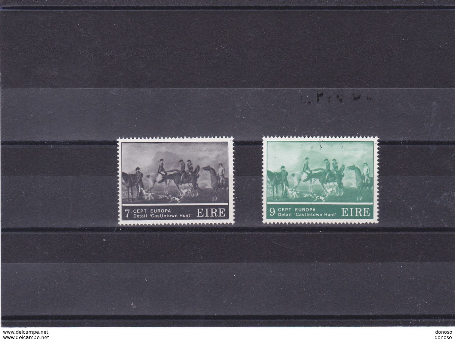 IRLANDE 1975 Europa, Peintures, Chasse, Chevaux Yvert 317-318, Michel 315-316 NEUF** MNH Cote 10 Euros - Nuovi