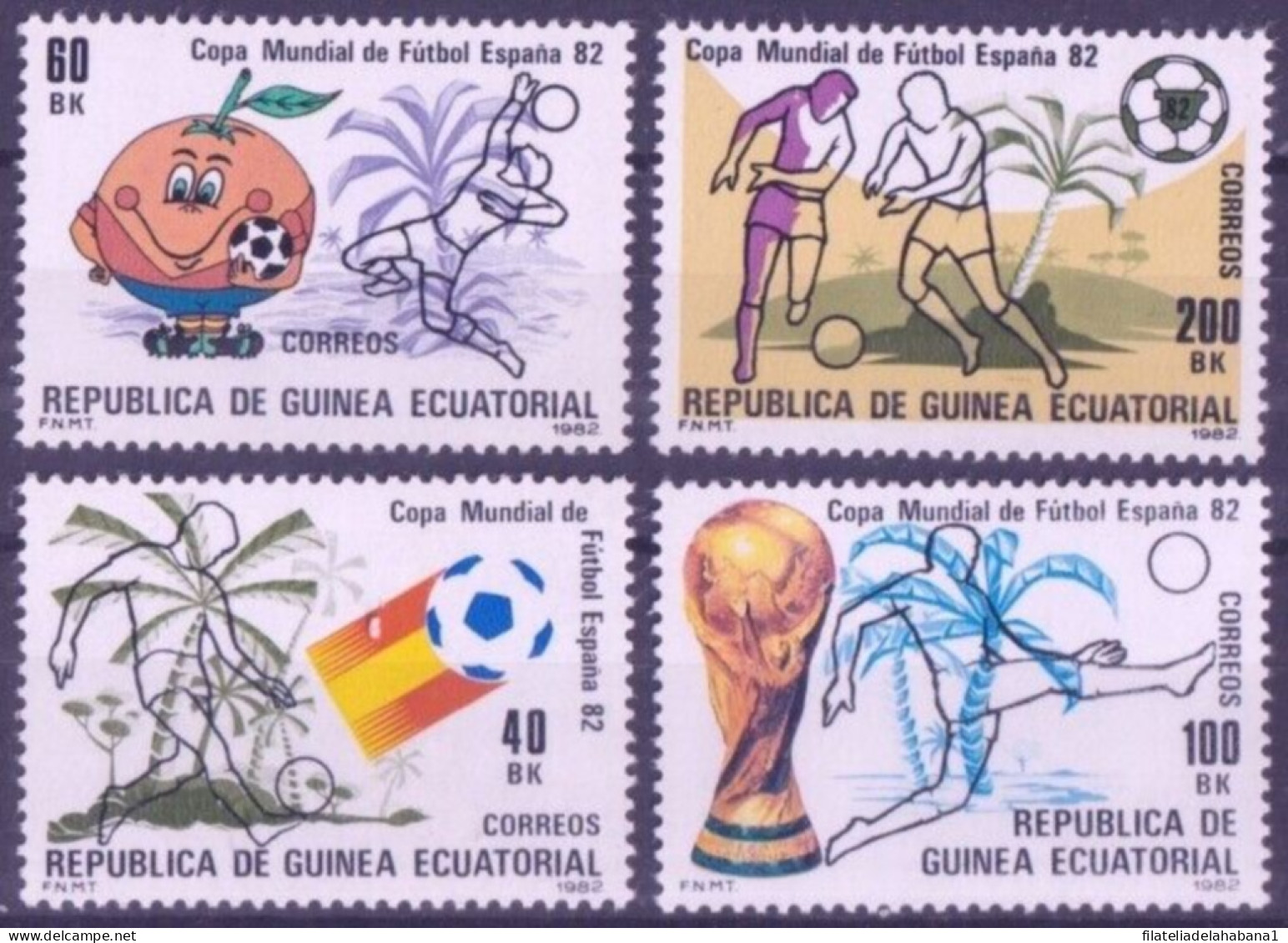 F-EX48949 GUINEA ECUATORIAL MNH 1982 CHAMPIONSHIP SOCCER FOOTBALL.  - 1982 – Spain