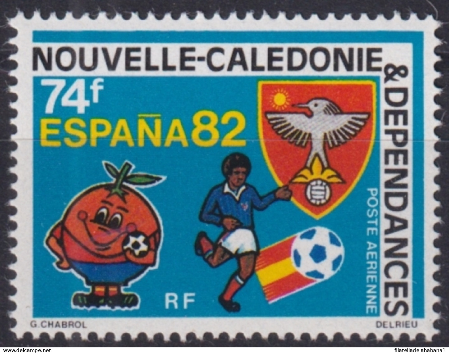 F-EX48960 NEW CALEDONIE MNH 1982 CHAMPIONSHIP SOCCER FOOTBALL.  - 1982 – Spain