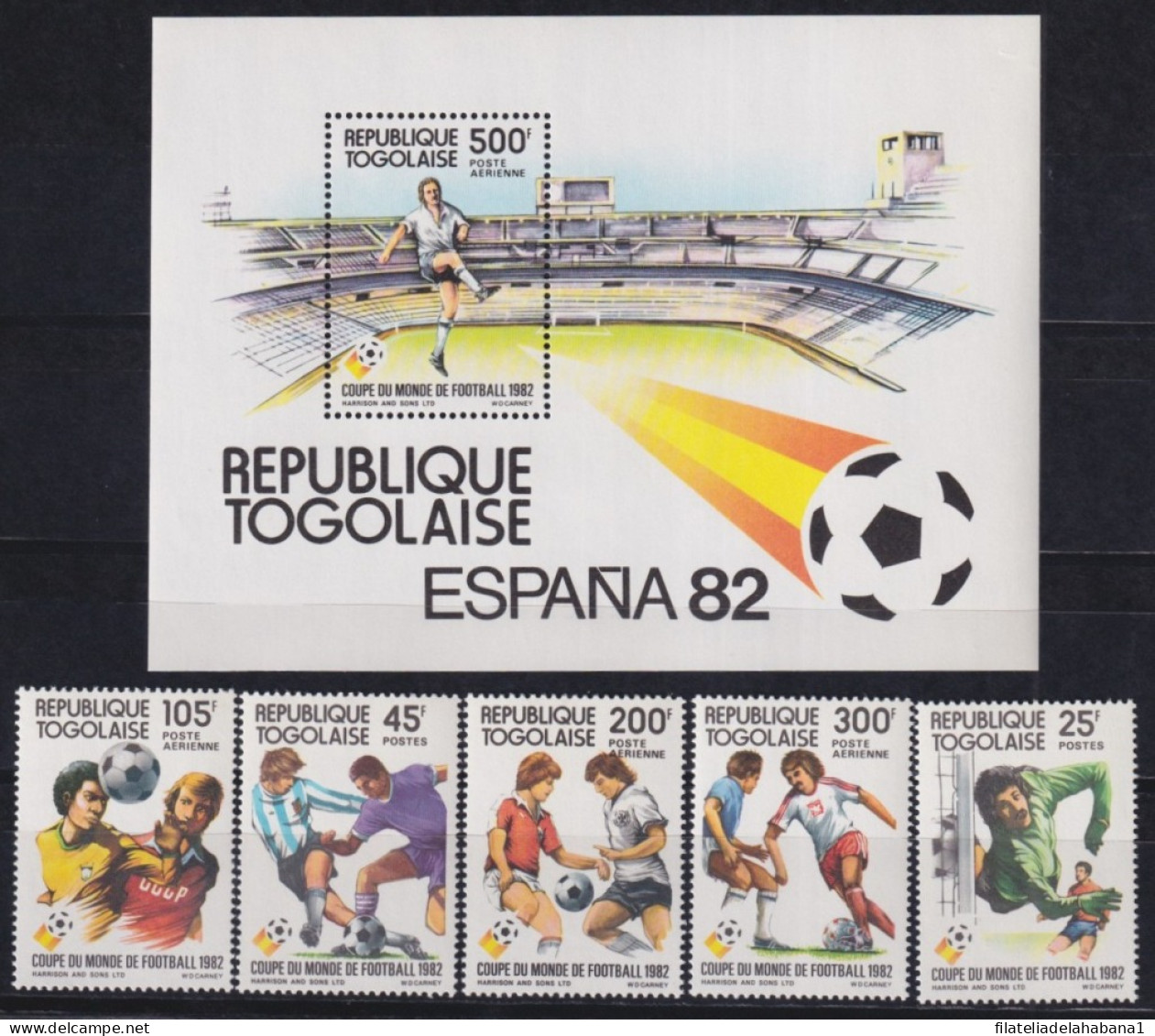 F-EX48964 TOGO MNH 1982 SPAIN SOCCER FOOTBALL WORLD CHAMPIONSHIP.  - 1982 – Spain