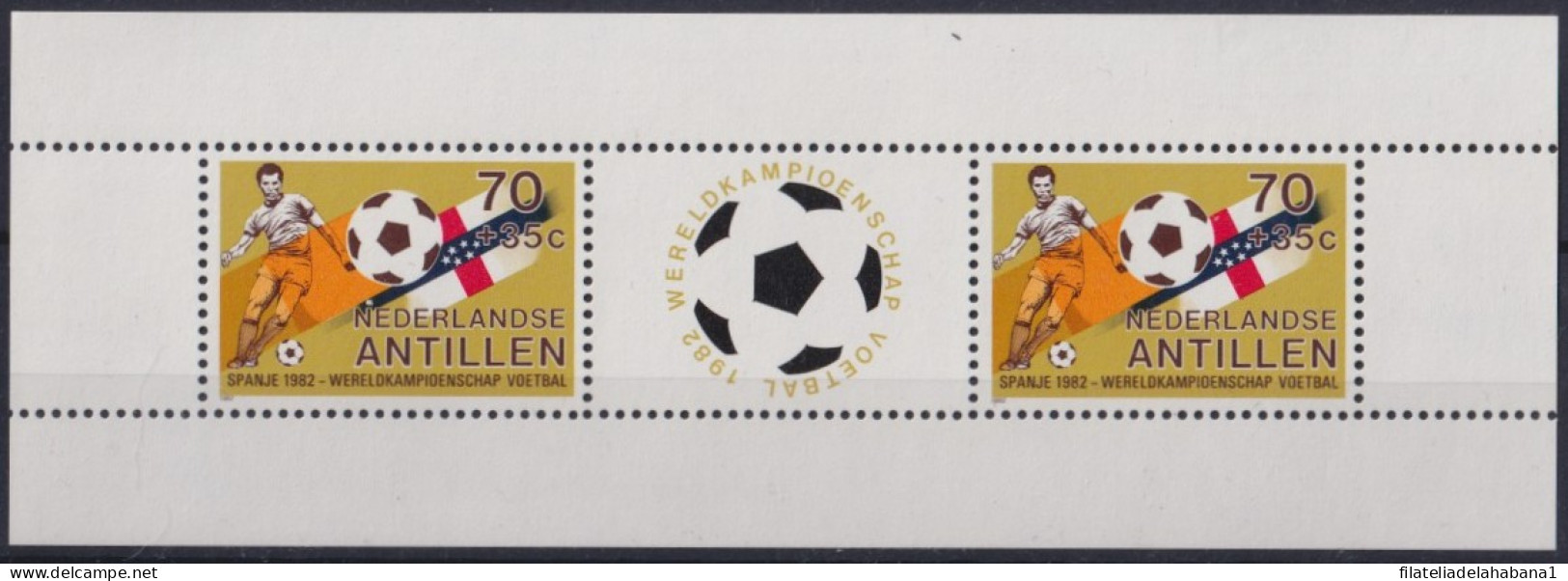 F-EX49078 NEDERLAND ANTILLES MNH 1982 ESPAÑA SPAIN WORLD SOCCER CUP FOOTBALL.  - 1982 – Spain