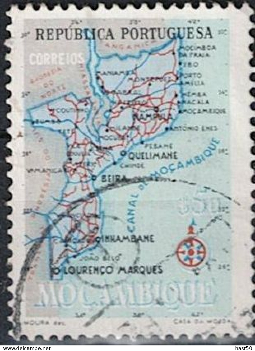 Mocambique - Landkarte (Mi.Nr.: 443) 1954 - Gest Used Obl - Mosambik