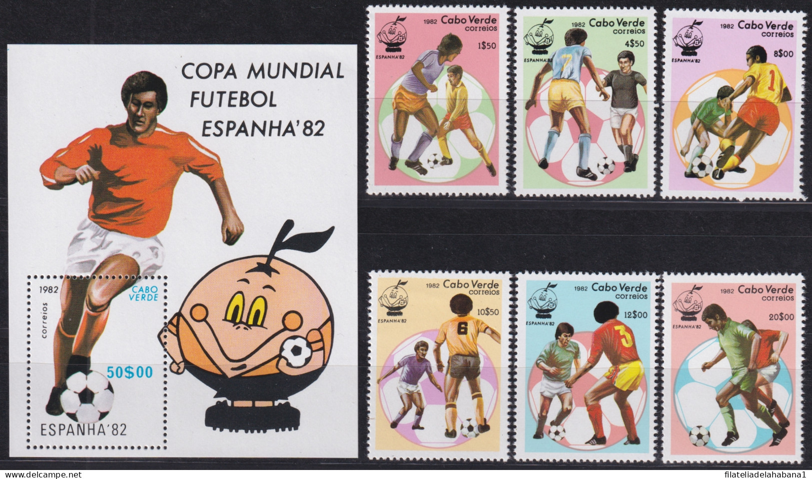 F-EX49092 CABO VERDE MNH 1982 WORLD CHAMPIONSHIP SOCCER FOOTBALL.  - 1982 – Spain