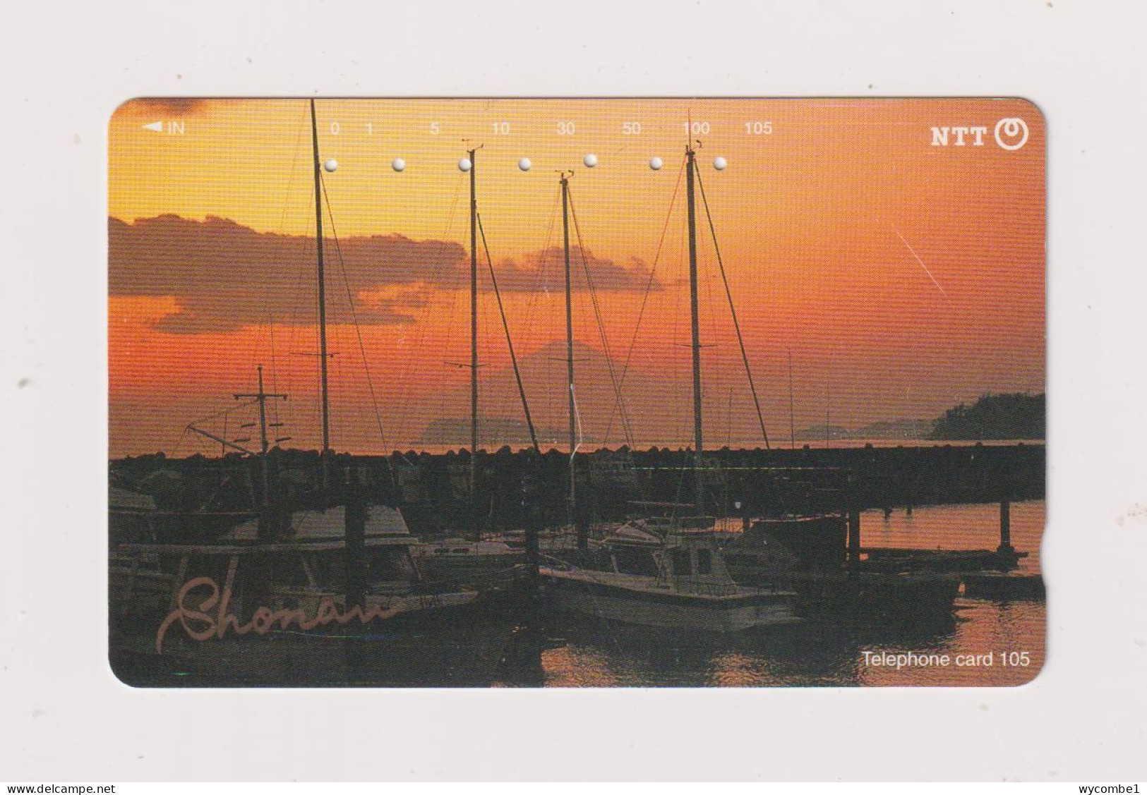 JAPAN -   Moored Boats Magnetic Phonecard - Japon