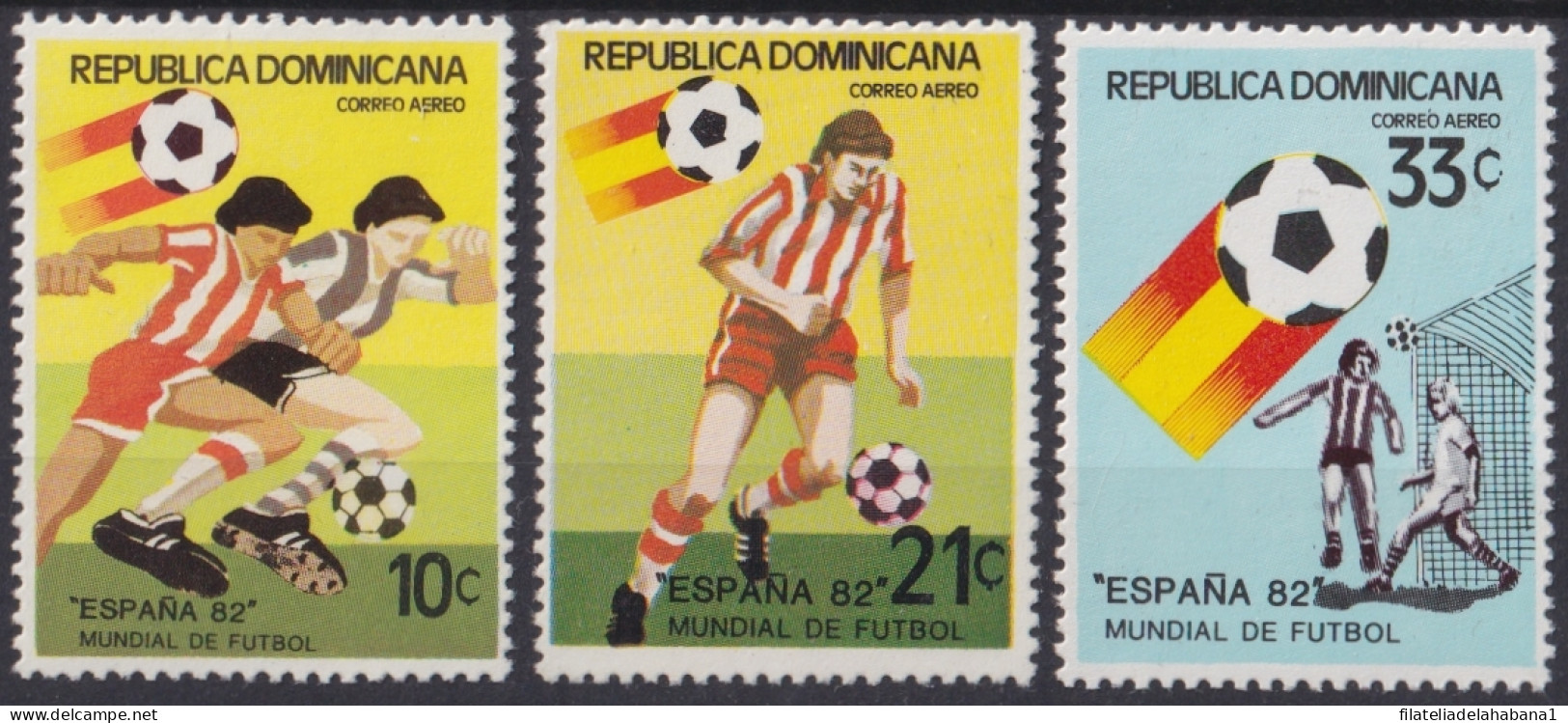 F-EX49102 DOMINICANA REP MNH 1982 WORD CHAMPIONSHIP SOCCER FOOTBALL.  - 1982 – Spain