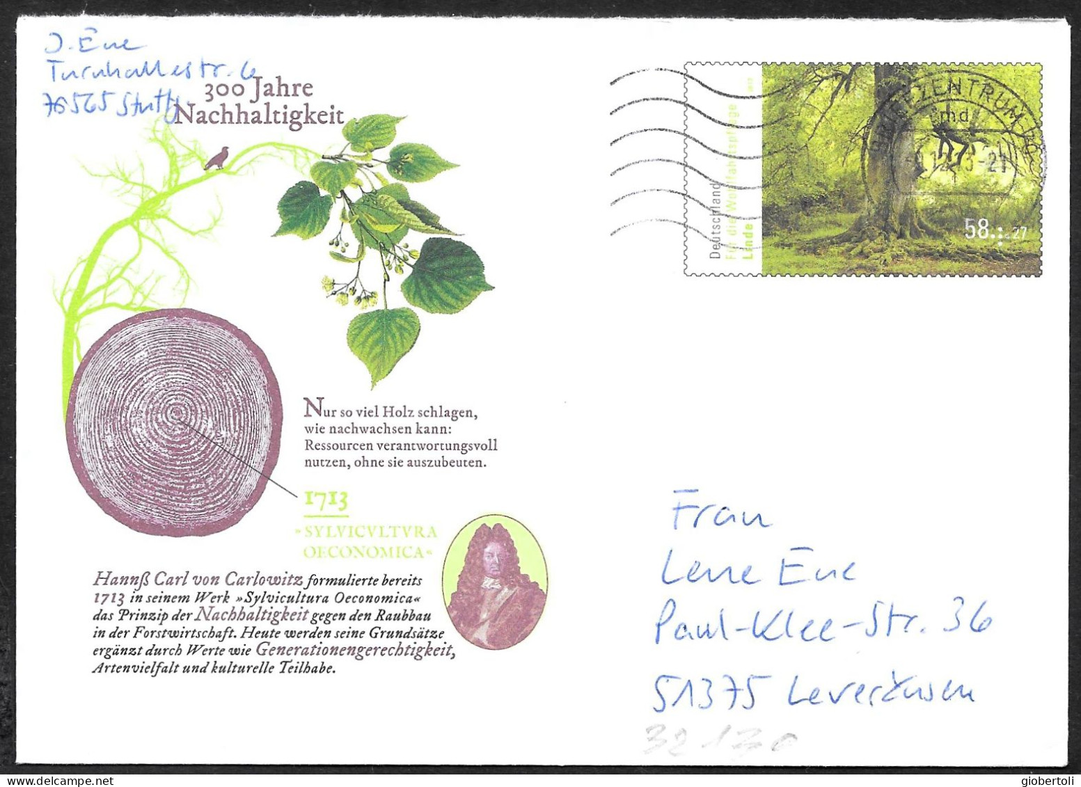 Germania/Germany/Allemagne: Intero, Stationery, Entier, Albero, Tree, Arbre - Trees