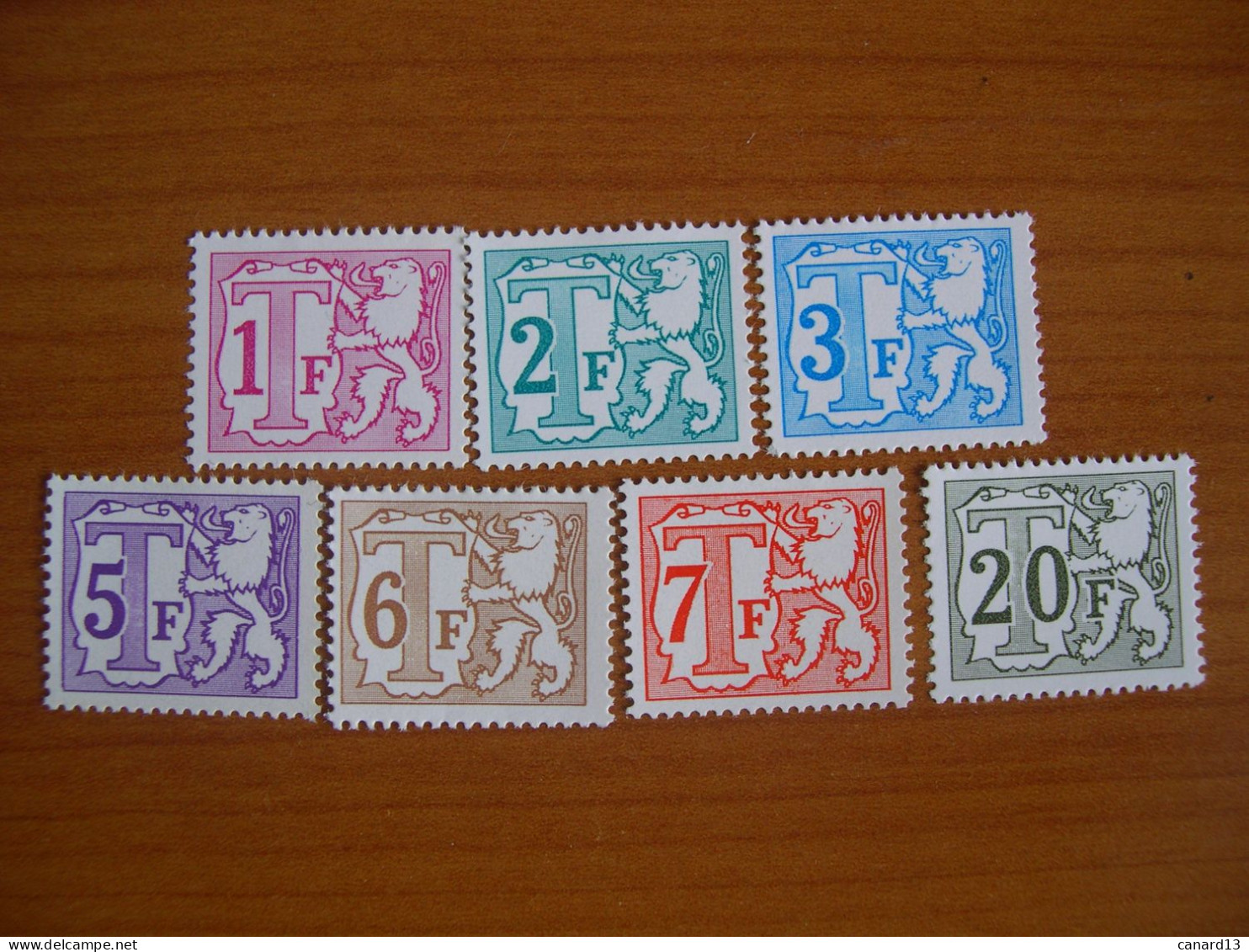 Belgique N° T66/71 Série Complète Neuf** - Briefmarken