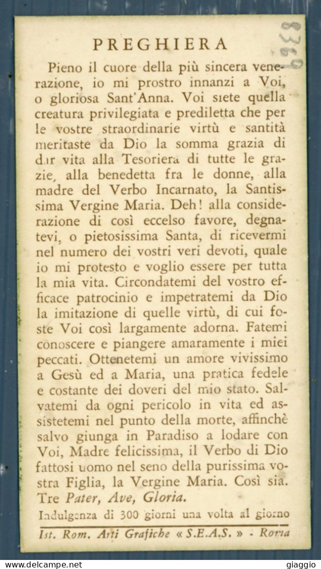 °°° Santino N. 8369 - Sant'anna °°° - Religión & Esoterismo