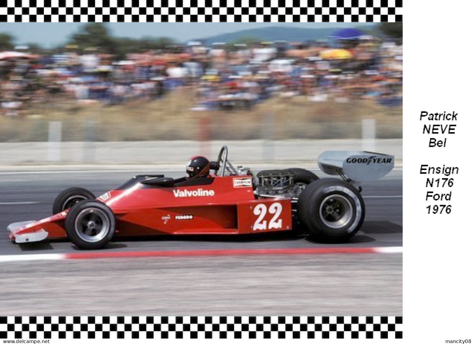 Patrick Neve  -  Ensign  N176  1976 - Grand Prix / F1