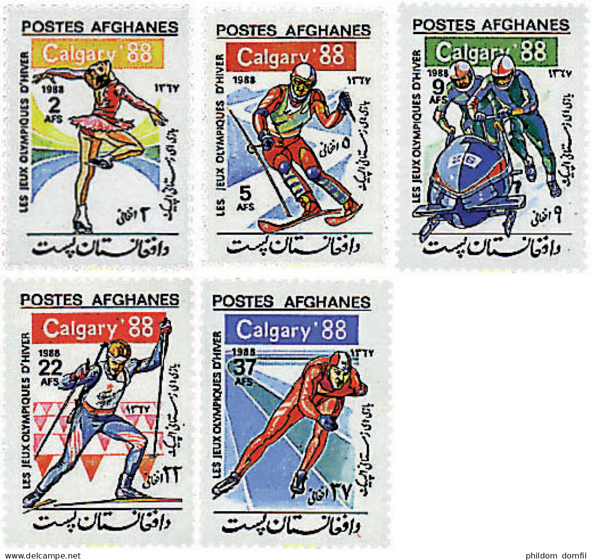 726996 HINGED AFGANISTAN 1988 15 JUEGOS OLIMPICOS INVIERNO CALGARY 1988 - Afghanistan