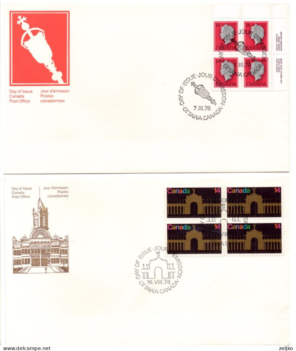 Canada, FDC, 1978, Lot 1 - Brieven En Documenten