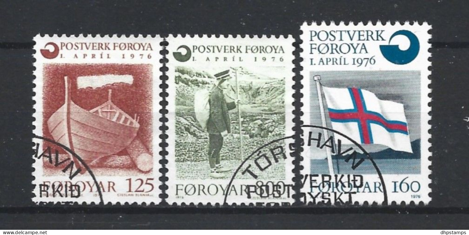 Faroer 1976 Postal Independence Y.T. 15/17 (0) - Färöer Inseln