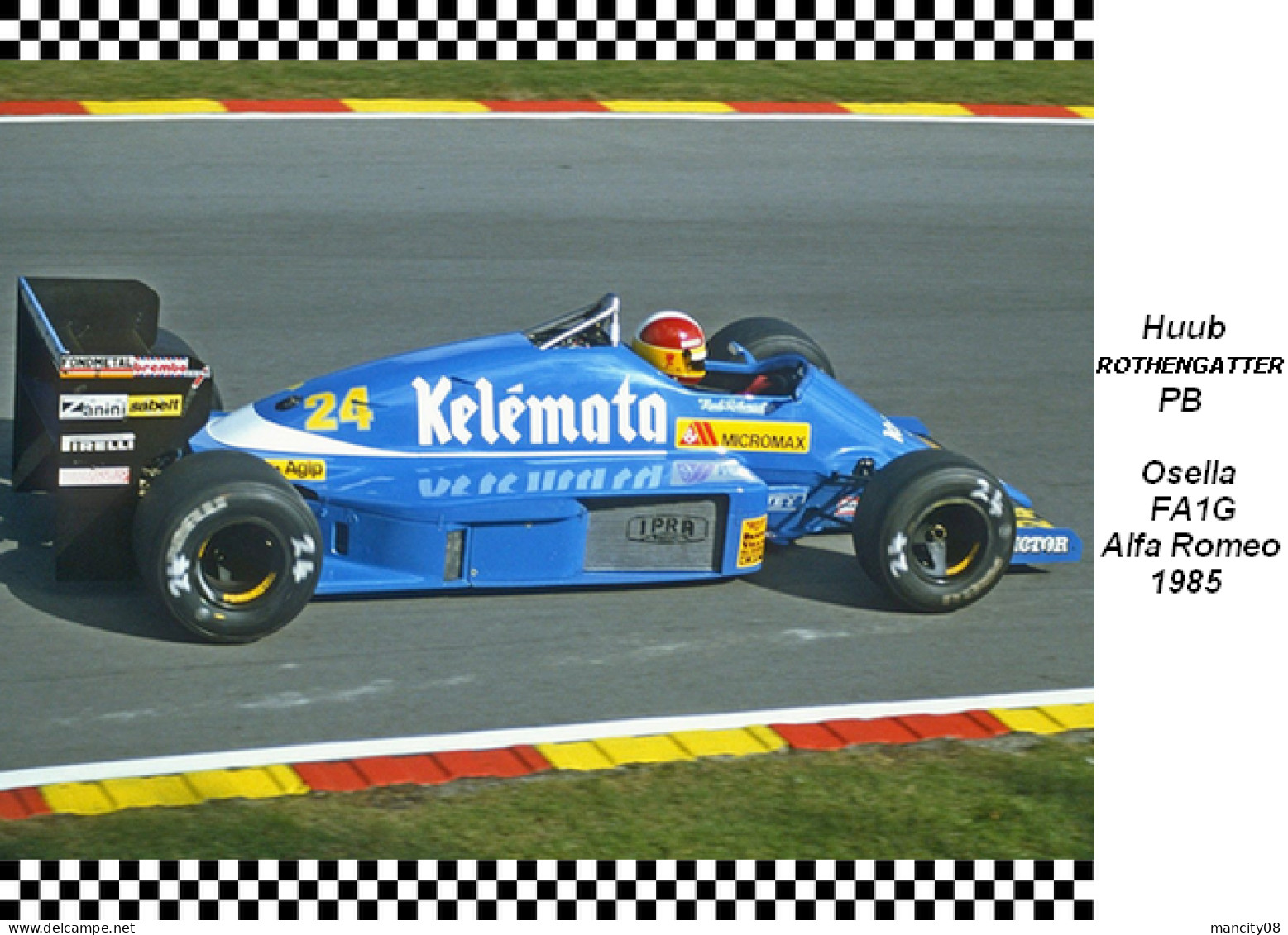 Huub Rothengatter  -  Osella FA1G  1985 - Grand Prix / F1