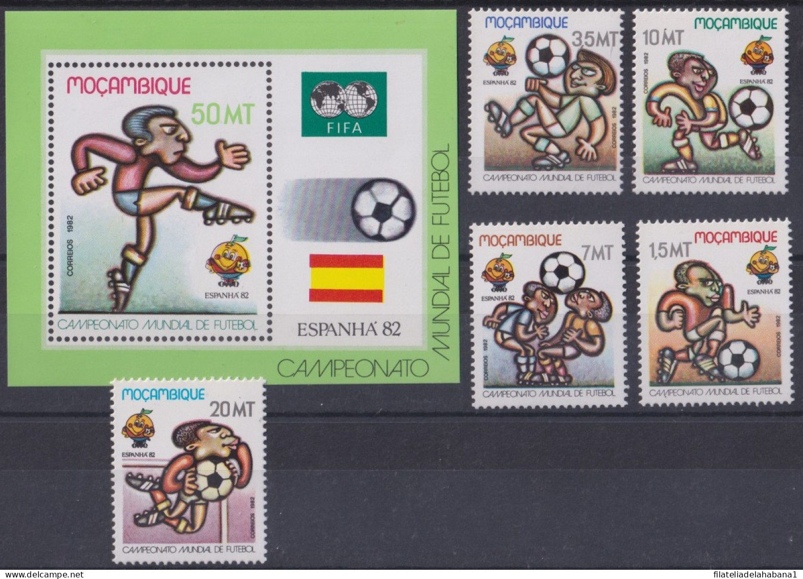 F-EX49108 MOZAMBIQUE MNH 1982 SPAIN ESPAÑA SOCCER FOOTBALL FUTBOL WOLD CUP.  - 1982 – Espagne