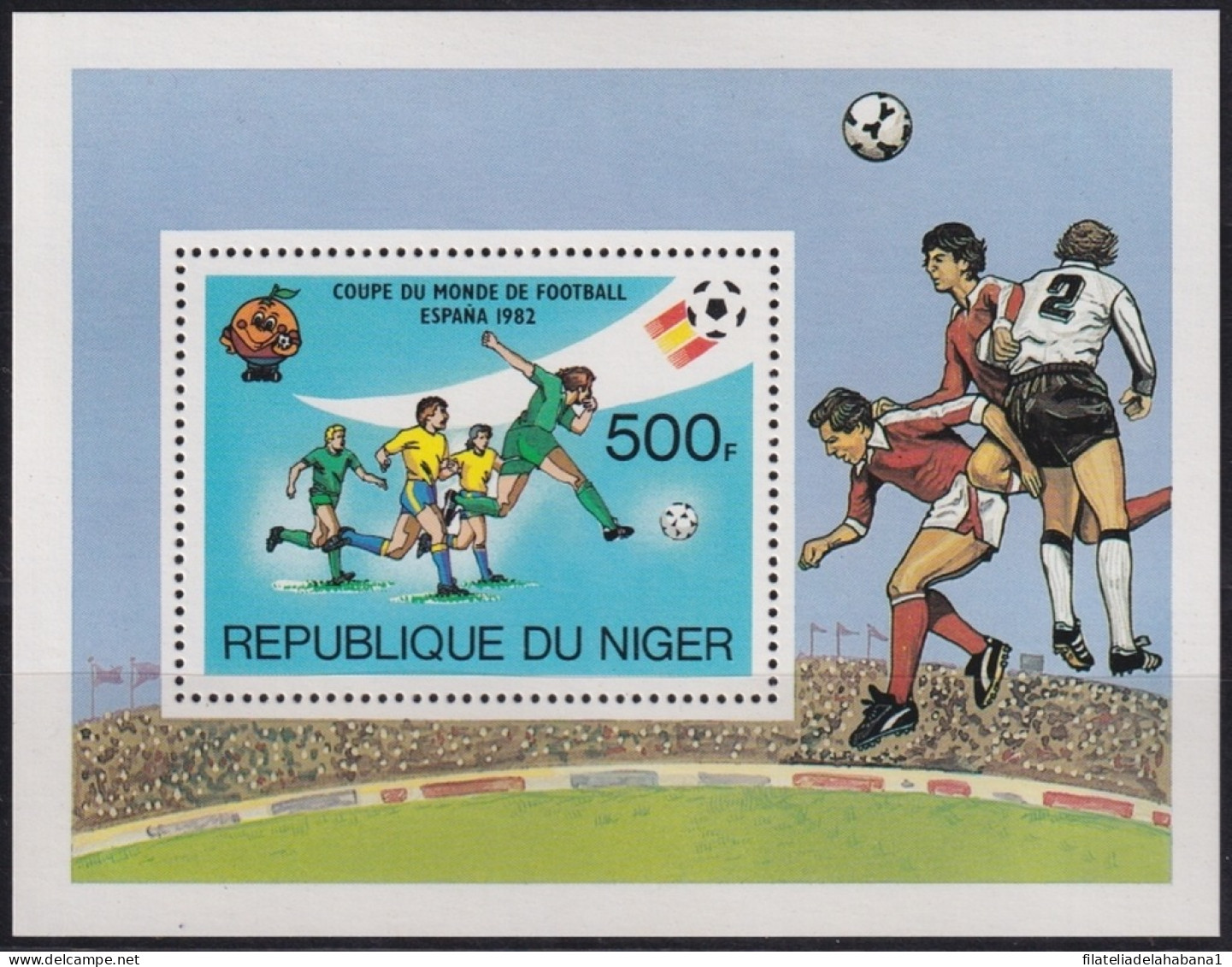 F-EX49116 NIGER MNH 1982 SPAIN SOCCER FUTBOL CHAMPIONSHIP.  - 1982 – Spain