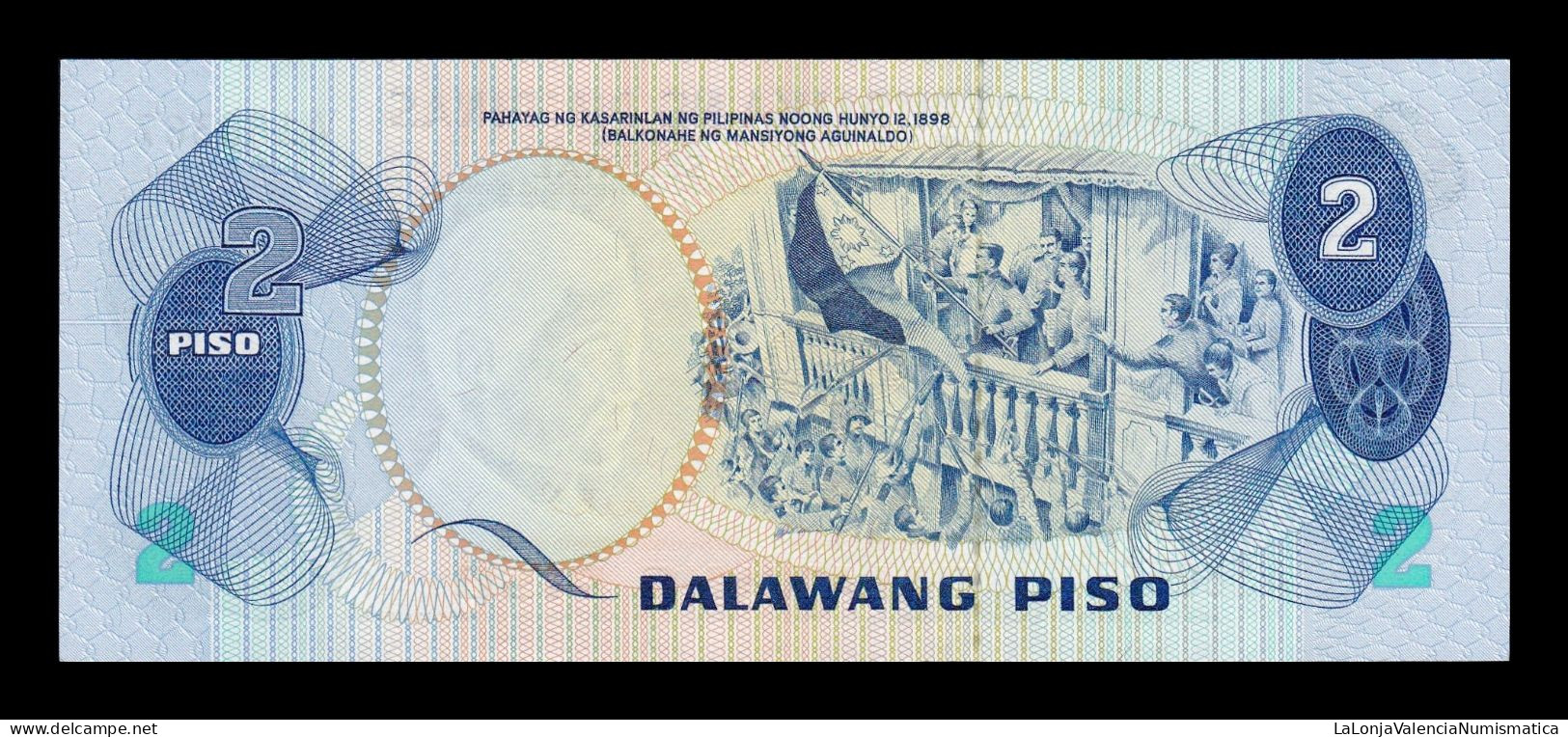 Filipinas Philippines 2 Piso Jose Rizal 1974 Pick 152 Sc Unc - Filippine