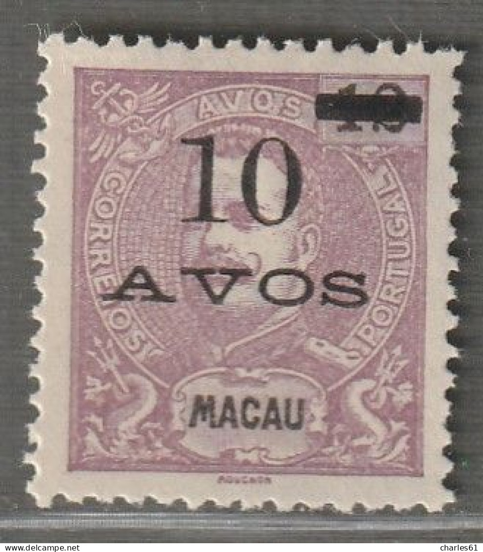 MACAO - N°140  Nsg (1905) 10a Sur 12a Lilas - Neufs