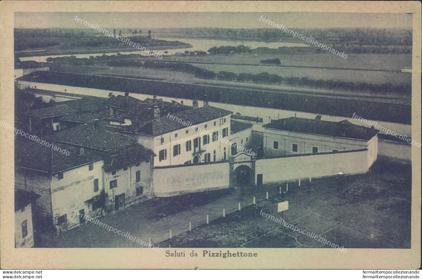 E625 - Cartolina Saluti Da Pizighettone Provincia Di Cremona Regno - Cremona