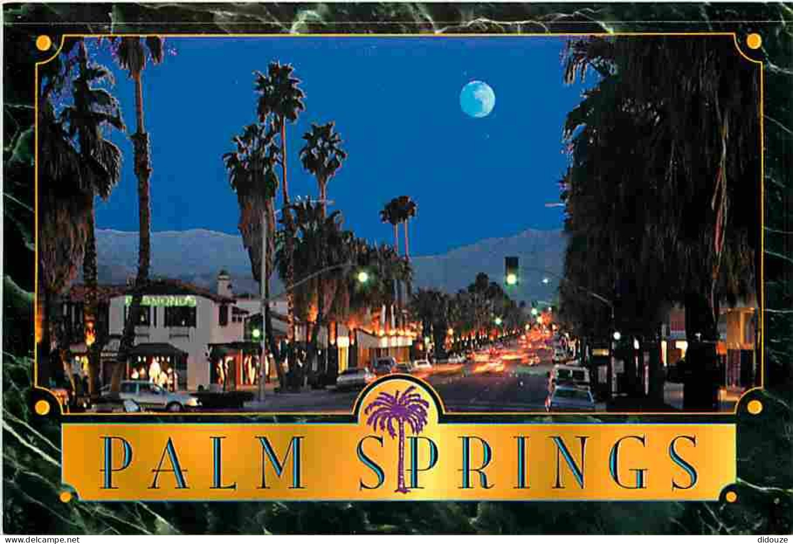 Etats Unis - Palm Springs - Picturesque Palm Canyon Drive At Night - CPM - Voir Scans Recto-Verso - Palm Springs