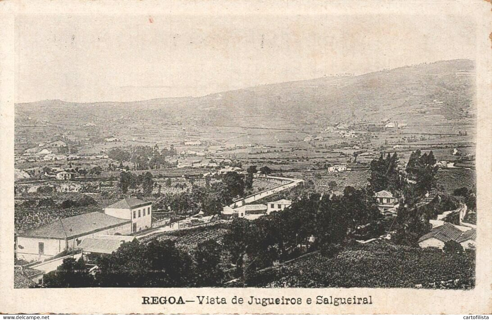 REGOA, Peso Da Régua - Vista De Jugueiros E Salgueiral  (2 Scans) - Vila Real