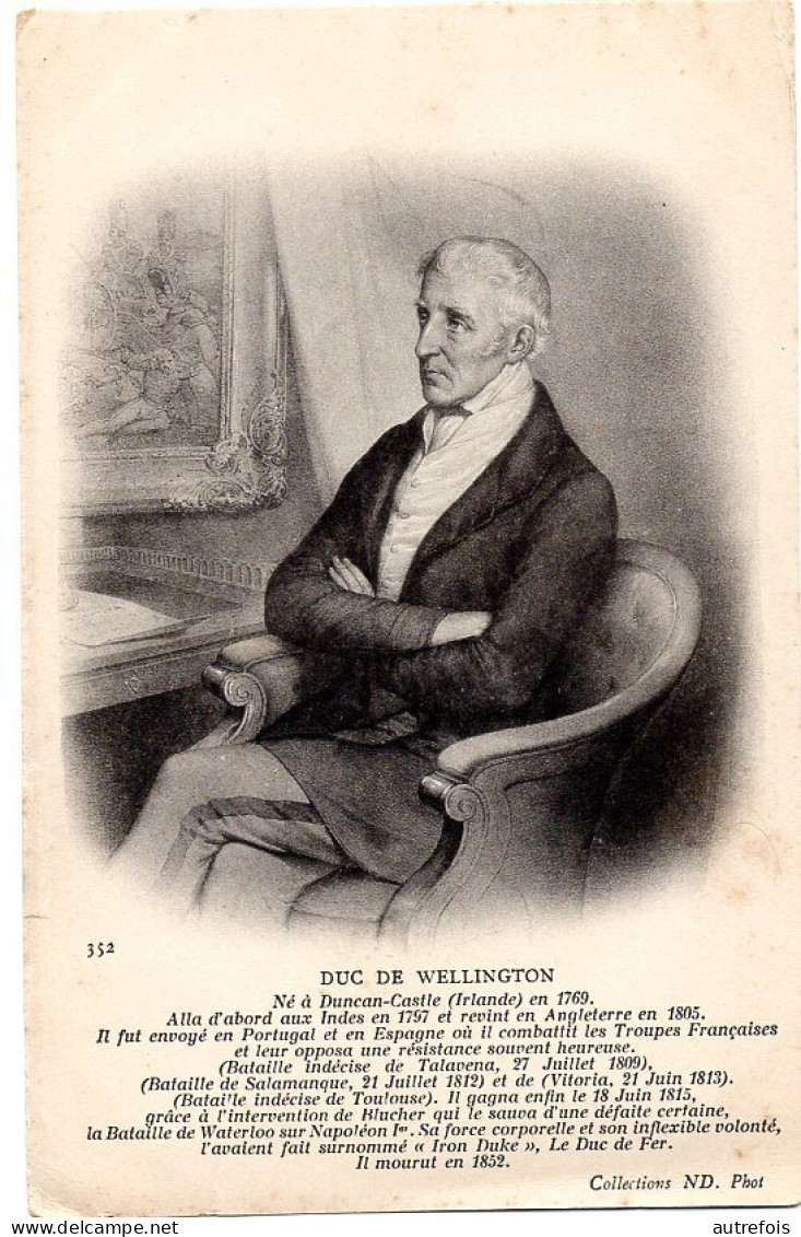 IRLANDE  DUC DE WELLINGTON NE A DUNCAN CASTLE EN 1769  -   IRLANDAIS -  HISTORIQUE - Andere & Zonder Classificatie
