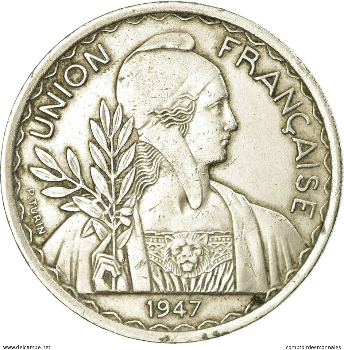 Monnaie, FRENCH INDO-CHINA, Piastre, 1947, Paris, TTB, Copper-nickel, KM:32.1 - Other & Unclassified