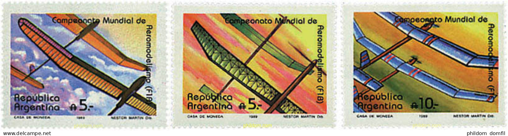 727007 HINGED ARGENTINA 1989 AEROMODELISMO - Nuovi