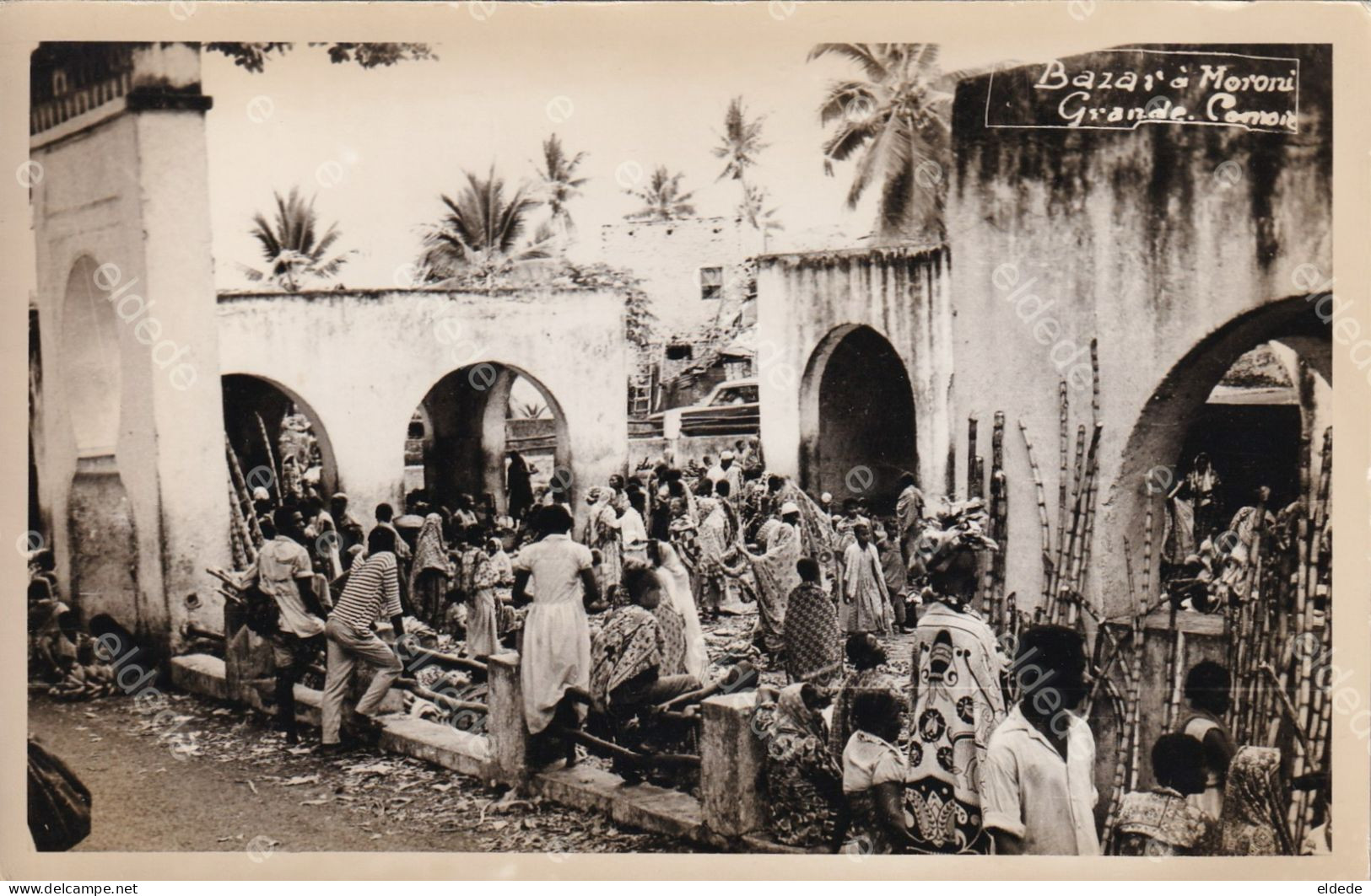 Comores Comoros Real Photo Bazar Moroni Grande Comore Bamboo Market - Comoros