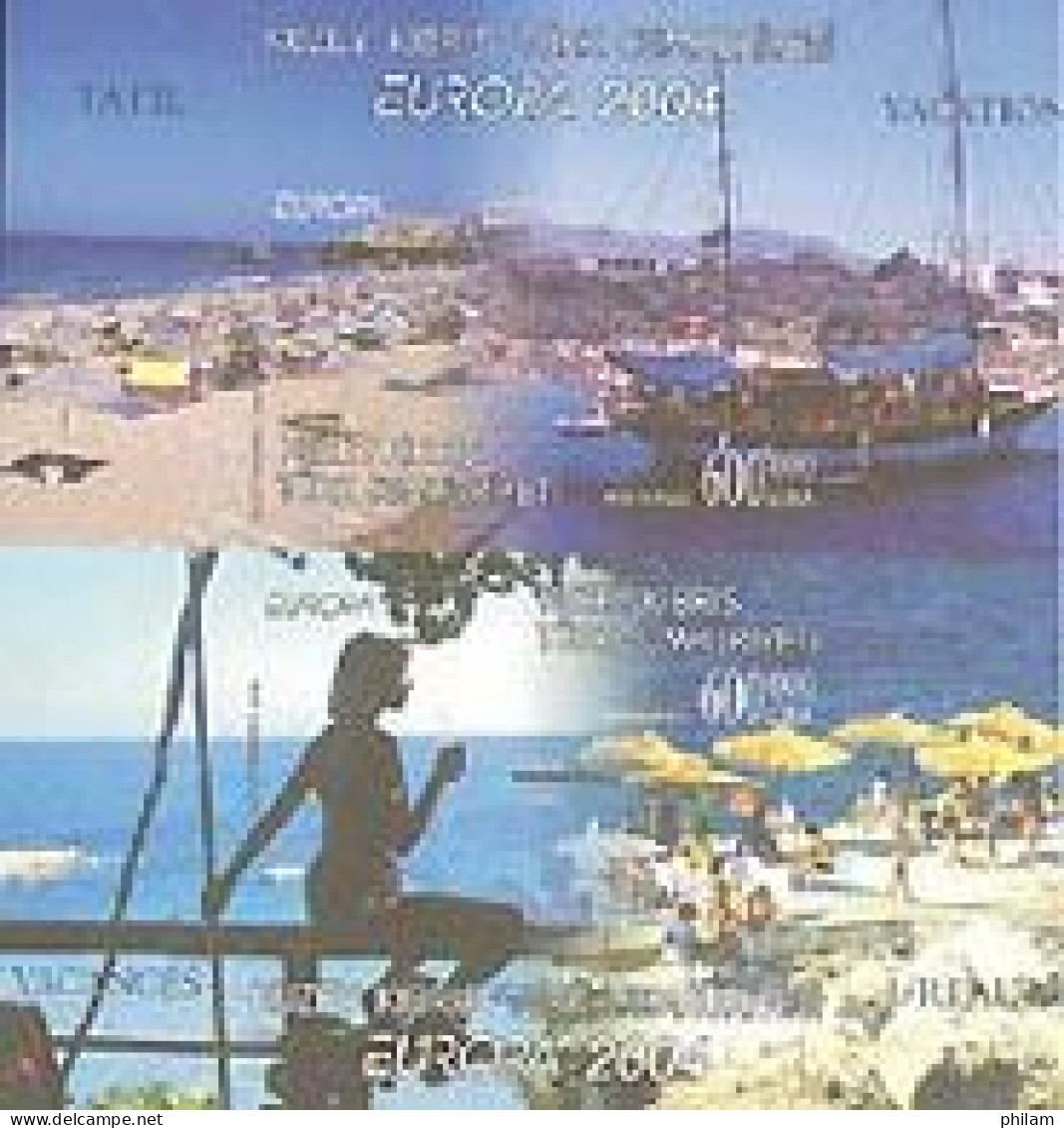 CHYPRE TURC 2004 - Europa - Les Vacances - 2 Blocs Dentelé Et Non Dentelé - 2004