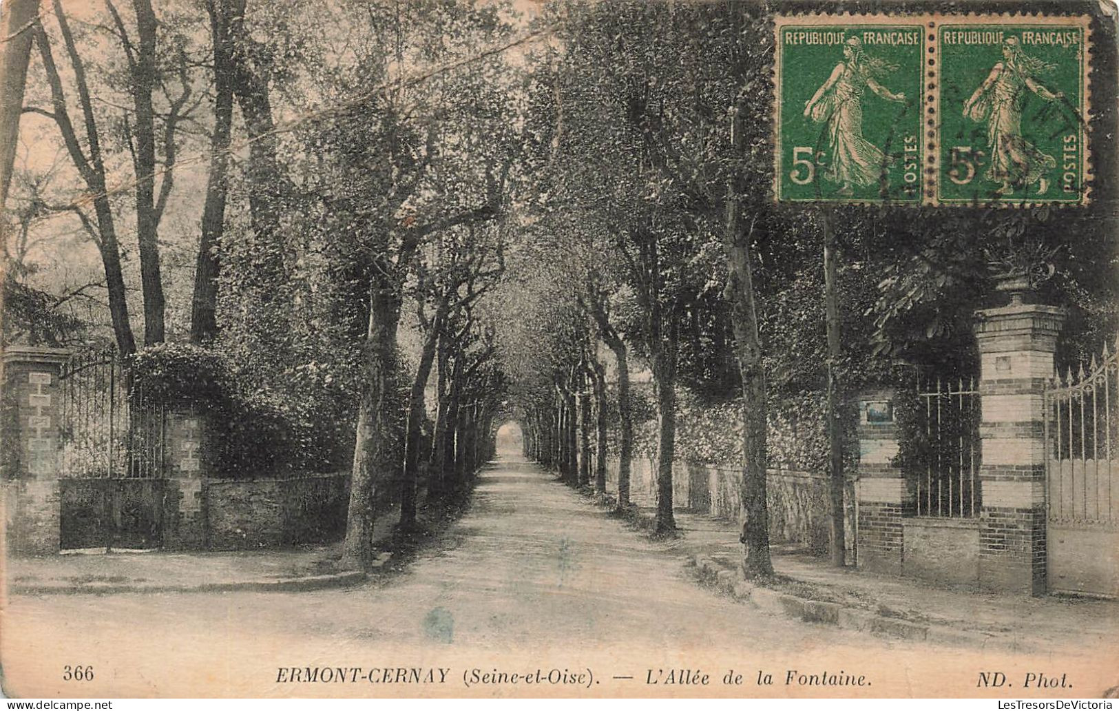 FRANCE - Ermont Cernay - L'Allée De La Fontaine - ND Phot - Carte Postale Ancienne - Ermont-Eaubonne