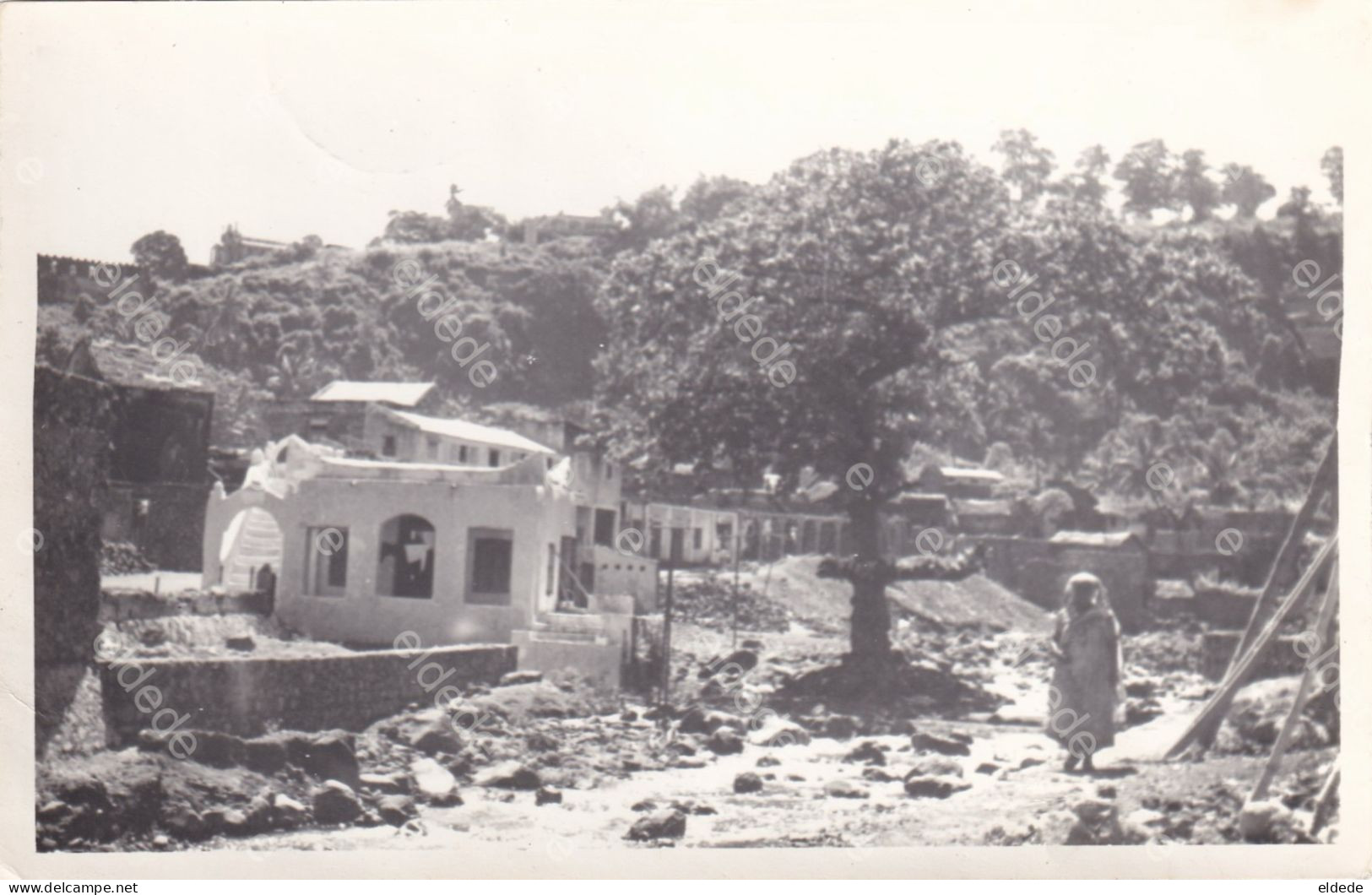 Comores Comoros Real Photo  City View   Ecrite Mutsamudou Anjouan  1962 Non Timbrée - Comoren