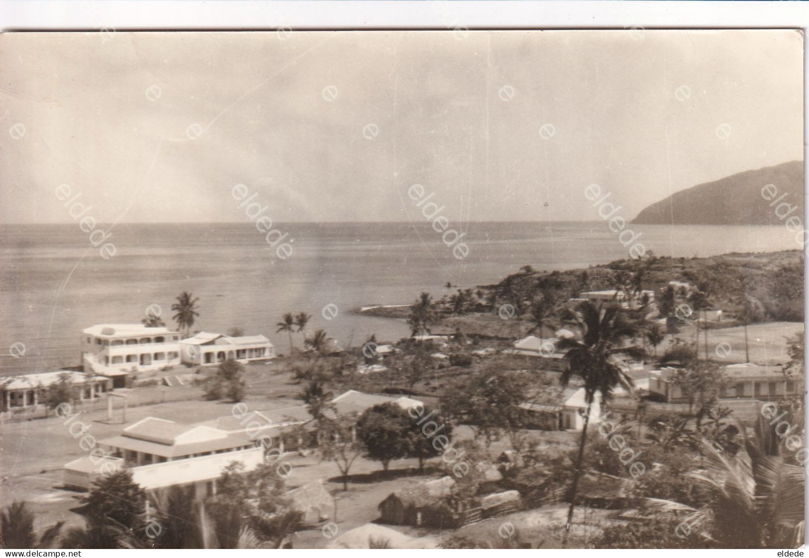 Comores Comoros Real Photo  City View   Ecrite Mutsamudou Anjouan  1962 Non Timbrée - Comores