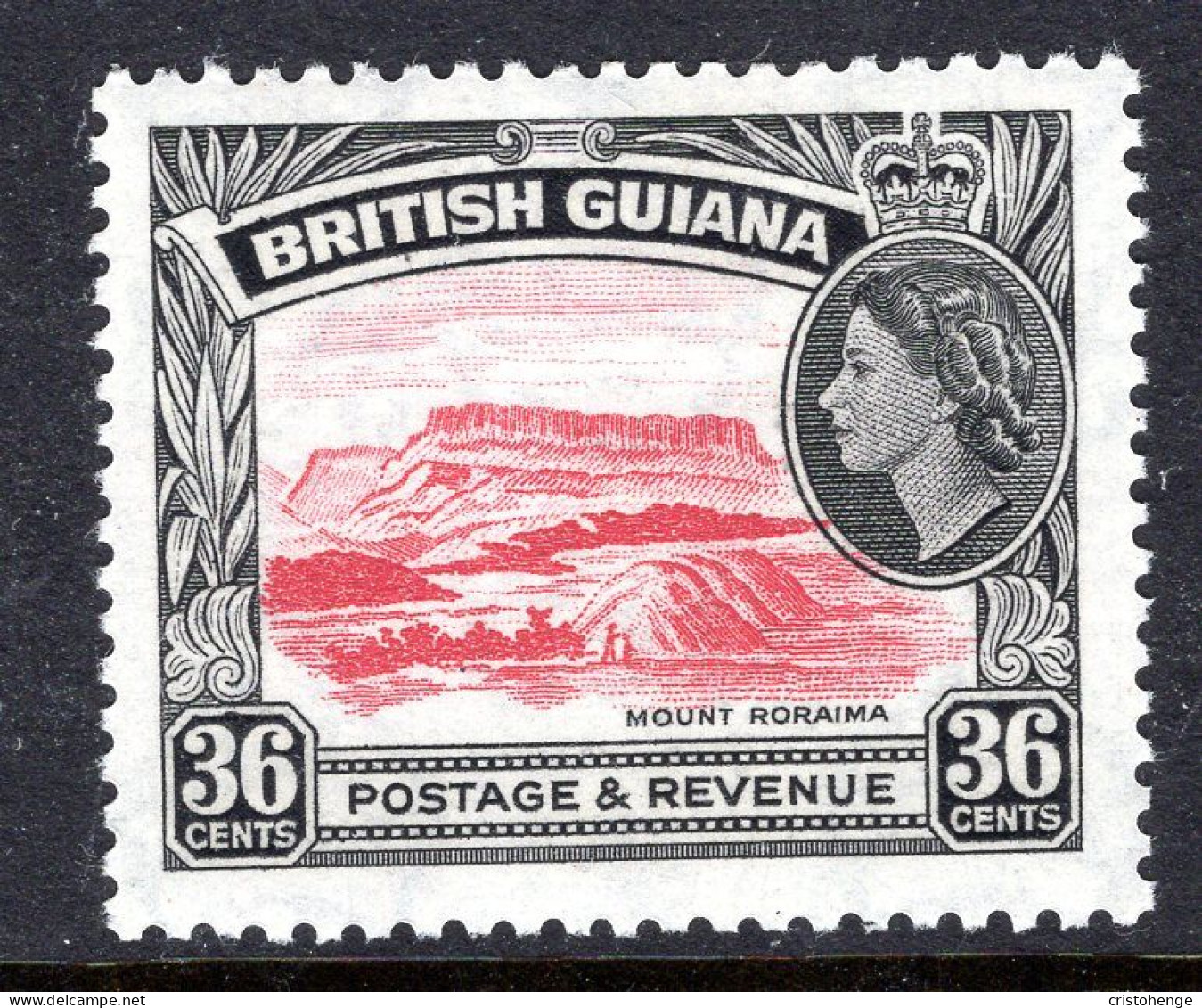 British Guiana 1954-63 QEII Pictorials - 36c Mount Roraima MNH (SG 340) - Britisch-Guayana (...-1966)