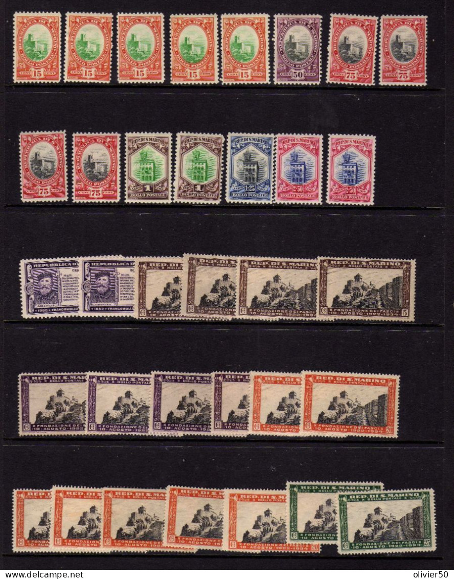 Saint-Marin - Armoiries - Vue  - Neufs* - MH - Unused Stamps