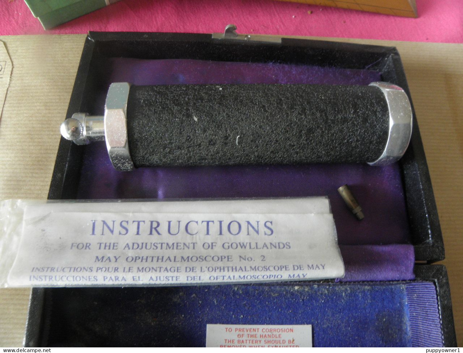 Ancien Kit De Diagnostic Médical Cowllands May Ophthalmoscope No2 - Attrezzature Mediche E Dentistiche