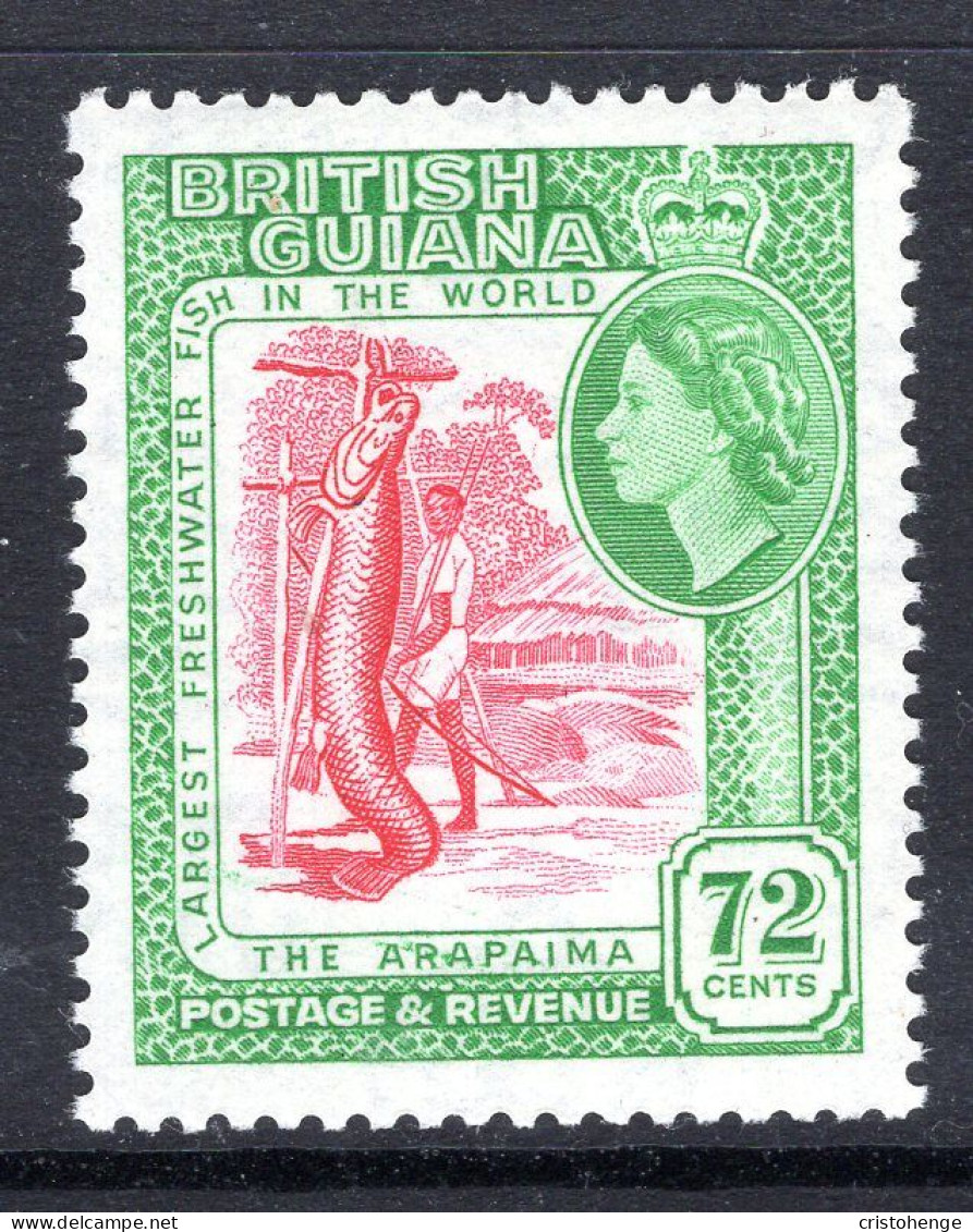 British Guiana 1954-63 QEII Pictorials - 72c Arapaima MNH (SG 342) - Brits-Guiana (...-1966)