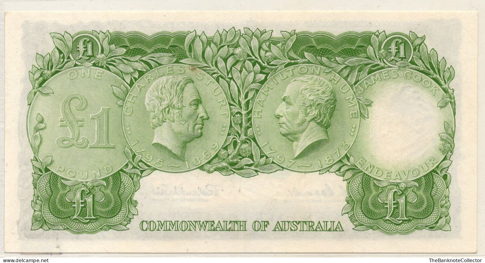 Australia Reserve Bank 1 Pound Wilson Coombs Queen Elizabeth Issue P-34 - 1960-65 Reserve Bank Of Australia