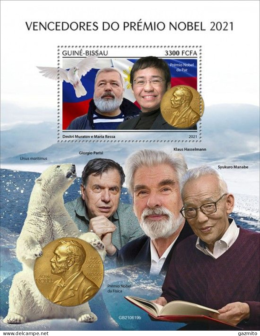 Guinea Bissau 2021, Nobel Prices In 2021, Polar Bear, BF - Orsi