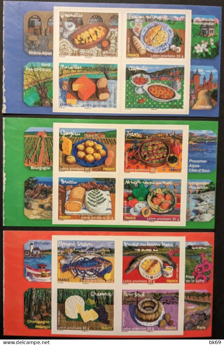 431 à 442 TP Du Carnet Saveurs Des Régions I Sous Faciale 17.16€ - Unused Stamps