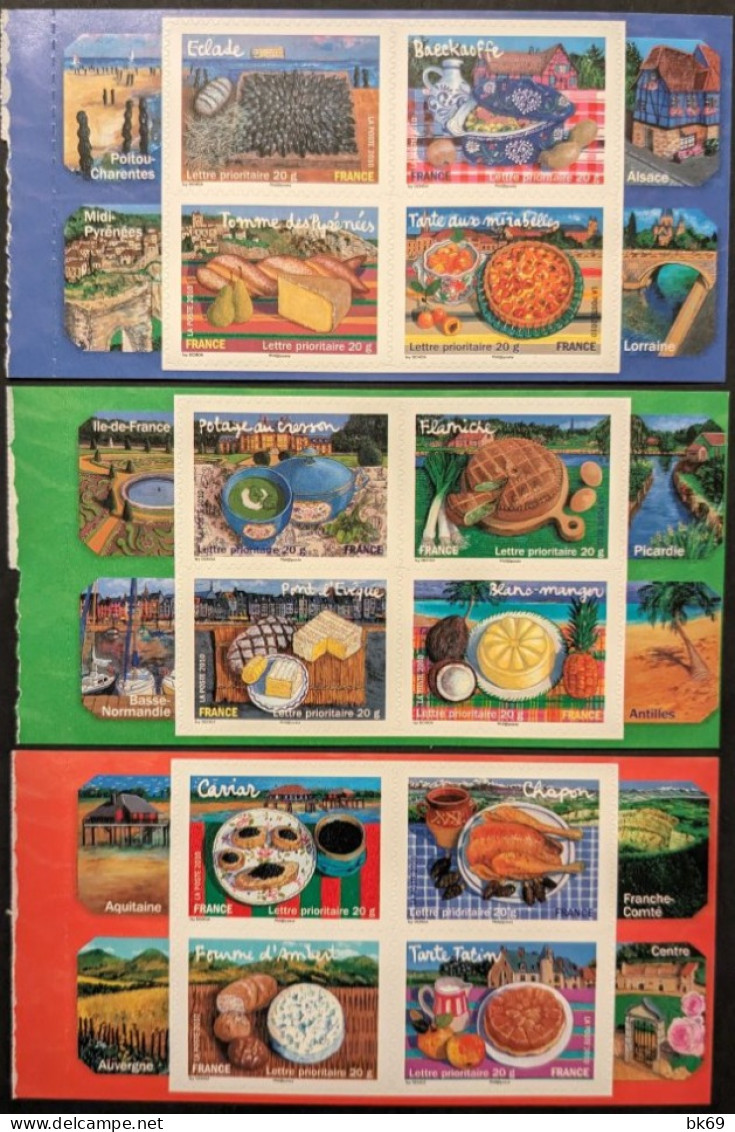 443 à 454 TP Du Carnet Saveurs Des Régions II Sous Faciale 17.16€ - Unused Stamps